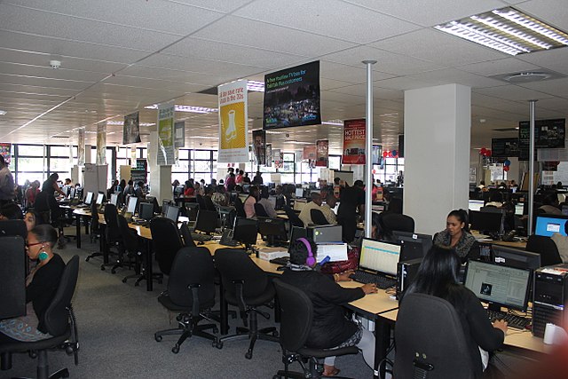 open plan office